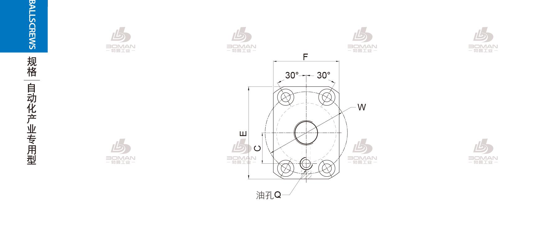 PMI PTR1510T3C7S-0450 pmi滚珠丝杆的轴环作用